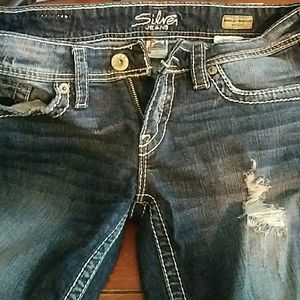 Silver bootcut jeans